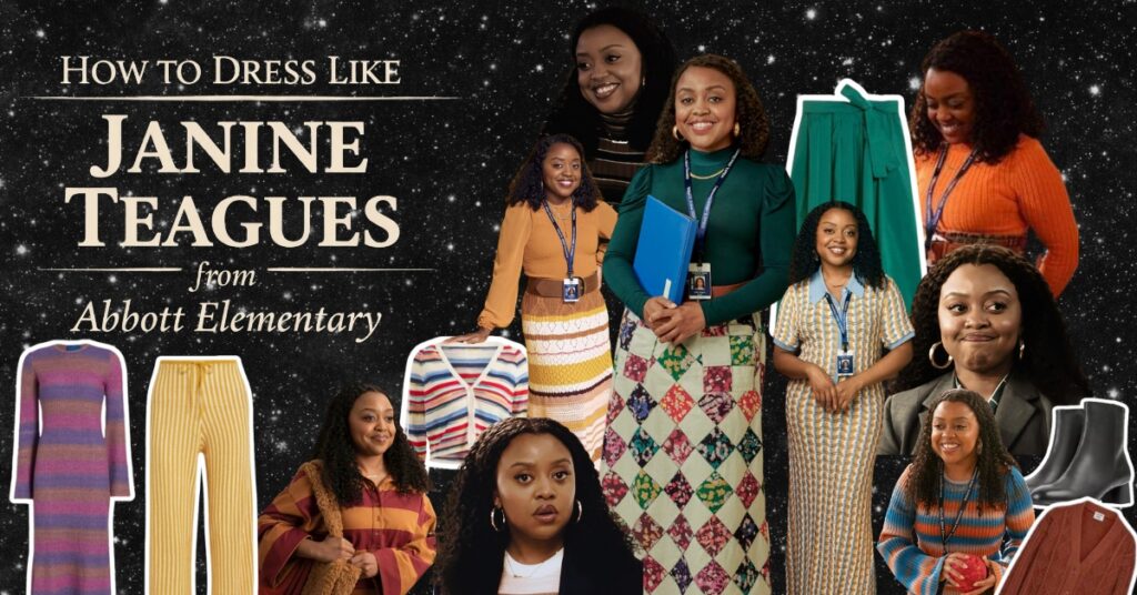 How to Dress Like Janine Teagues from Abbott Elementary how to dress lkike janine teagues from abbott elementary