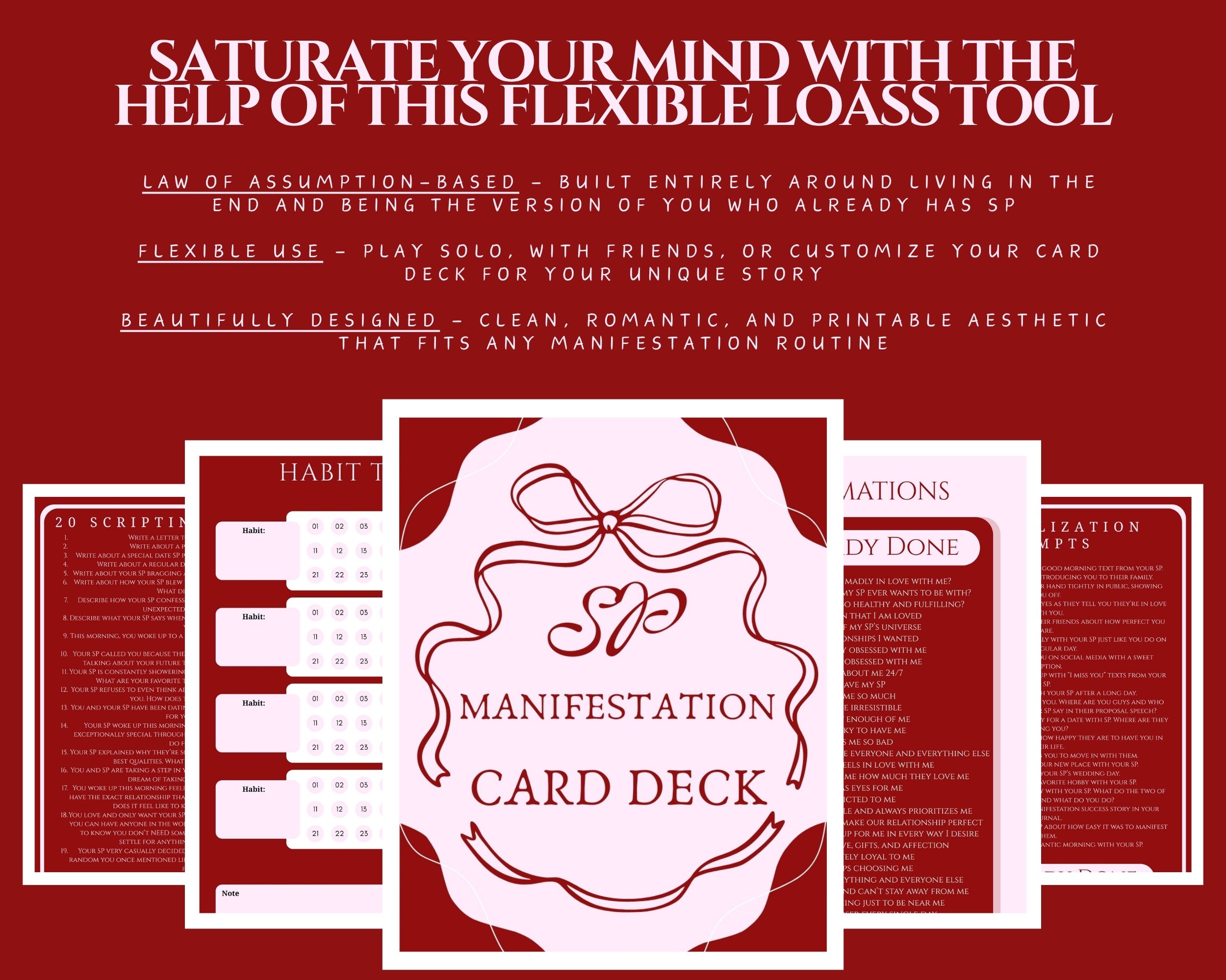 sp manifestation bingo all in one set (digital & printable) sp manifestation bingo all in one set (digital & printable)