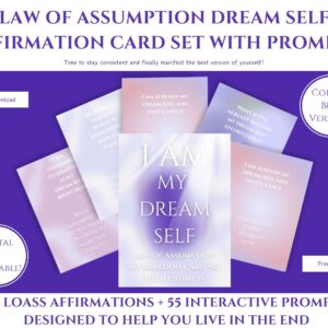 law of assumption dream self affirmation card set "i am my dream self”