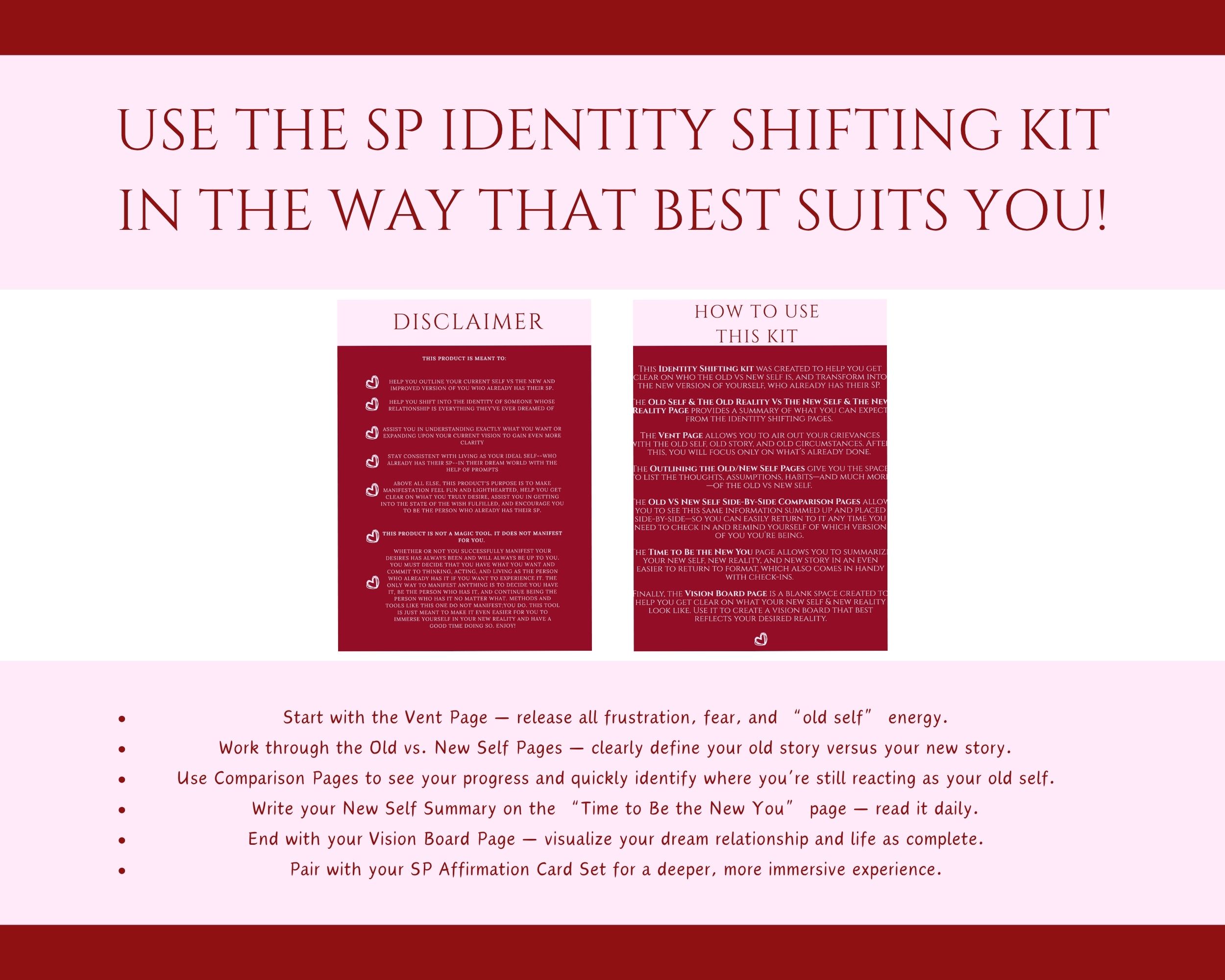 sp identity shifting manifestation kit law of assumption self concept transformation set sp identity shifting manifestation kit law of assumption self concept transformation set