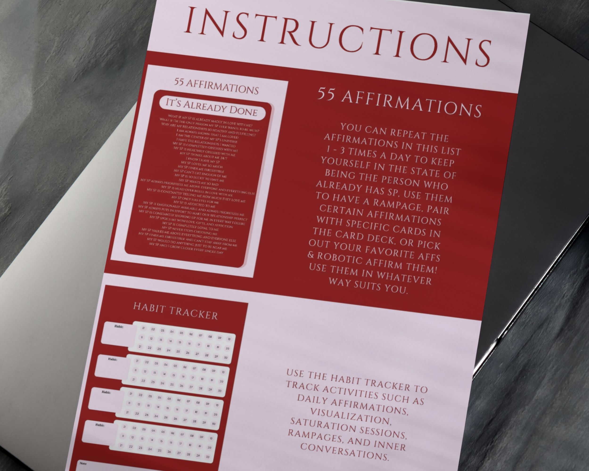 sp manifestation bingo all in one set (digital & printable) sp manifestation bingo all in one set (digital & printable)
