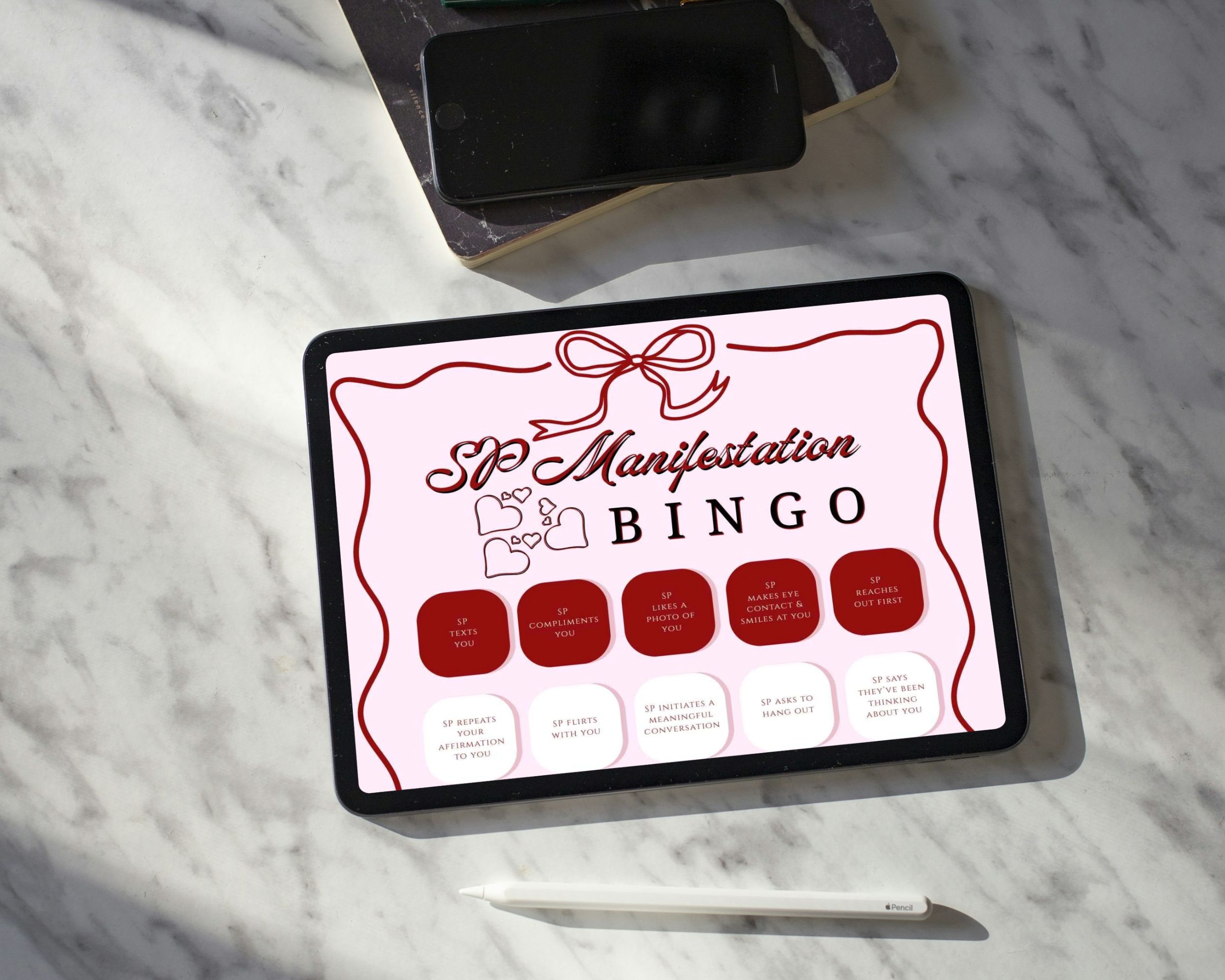 sp manifestation bingo all in one set (digital & printable) sp manifestation bingo all in one set (digital & printable)