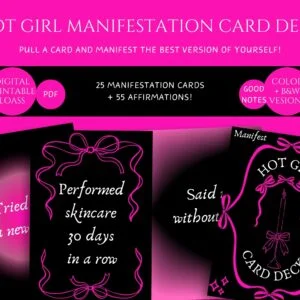 hot girl manifestation card deck manifest your best self