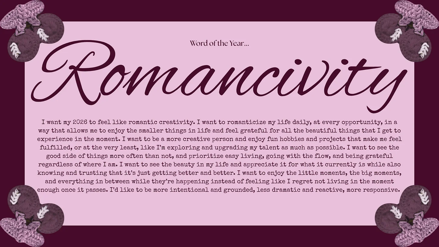 Romancivity: My Word of the Year for 2026 Https3A2F2Fsubstack Post Media.s3.amazonaws.com2Fpublic2Fimages2F16cc4c30 90f3 469e 8d40 Bdf968824722 1920x1080